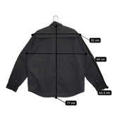 MOUNTAIN RESEARCH Phishing Shirt フィッシングシャツ MTR-3452 定価49500円 サイズL 2WAY ブラック メンズ マウンテンリサーチ【中古】5-0511M♪