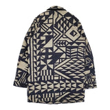 Paul Smith/RED EAR 織生地 総柄コート 染物 サイズM ステンカラーコート ネイビー ホワイト メンズ ポール・スミス/レッドイヤー【中古】5-0920T♪