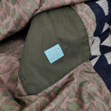 Paul Smith/RED EAR 織生地 総柄コート 染物 サイズM ステンカラーコート ネイビー ホワイト メンズ ポール・スミス/レッドイヤー【中古】5-0920T♪