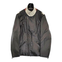 Paul Smith ライダースレザーブルゾン ダブル 牛革 定価154000円 274207 6483CLB ジャケット ブラック メンズ ポール・スミス【中古】5-0920T♪