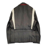Paul Smith ライダースレザーブルゾン ダブル 牛革 定価154000円 274207 6483CLB ジャケット ブラック メンズ ポール・スミス【中古】5-0920T♪