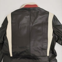 Paul Smith ライダースレザーブルゾン ダブル 牛革 定価154000円 274207 6483CLB ジャケット ブラック メンズ ポール・スミス【中古】5-0920T♪