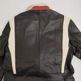 Paul Smith ライダースレザーブルゾン ダブル 牛革 定価154000円 274207 6483CLB ジャケット ブラック メンズ ポール・スミス【中古】5-0920T♪