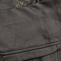 Paul Smith ライダースレザーブルゾン ダブル 牛革 定価154000円 274207 6483CLB ジャケット ブラック メンズ ポール・スミス【中古】5-0920T♪