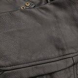 Paul Smith ライダースレザーブルゾン ダブル 牛革 定価154000円 274207 6483CLB ジャケット ブラック メンズ ポール・スミス【中古】5-0920T♪