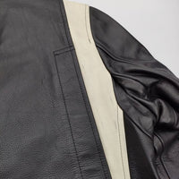 Paul Smith ライダースレザーブルゾン ダブル 牛革 定価154000円 274207 6483CLB ジャケット ブラック メンズ ポール・スミス【中古】5-0920T♪