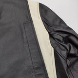 Paul Smith ライダースレザーブルゾン ダブル 牛革 定価154000円 274207 6483CLB ジャケット ブラック メンズ ポール・スミス【中古】5-0920T♪