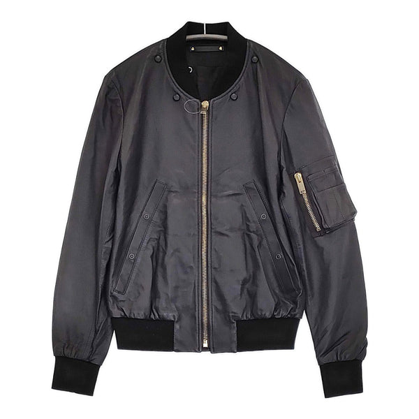 Paul Smith シープスキン 羊革 レザージャケット 233221 715MLB サイズＭ ブルゾン ブラック メンズ ポール・スミス【中古】5-0920T♪