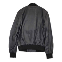 Paul Smith シープスキン 羊革 レザージャケット 233221 715MLB サイズＭ ブルゾン ブラック メンズ ポール・スミス【中古】5-0920T♪