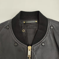 Paul Smith シープスキン 羊革 レザージャケット 233221 715MLB サイズＭ ブルゾン ブラック メンズ ポール・スミス【中古】5-0920T♪