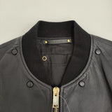 Paul Smith シープスキン 羊革 レザージャケット 233221 715MLB サイズＭ ブルゾン ブラック メンズ ポール・スミス【中古】5-0920T♪