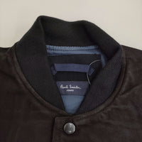 Paul Smith JEANS COMBINATION LEATHER BLOUSON スウェード 定88000円 店舗限定 ブルゾン ブラック メンズ ポールスミスジーンズ【中古】5-0920T♪