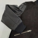 Paul Smith JEANS COMBINATION LEATHER BLOUSON スウェード 定88000円 店舗限定 ブルゾン ブラック メンズ ポールスミスジーンズ【中古】5-0920T♪