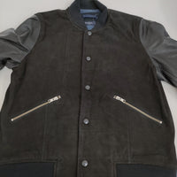 Paul Smith JEANS COMBINATION LEATHER BLOUSON スウェード 定88000円 店舗限定 ブルゾン ブラック メンズ ポールスミスジーンズ【中古】5-0920T♪