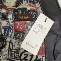 PAUL SMITH COLLECTION SINGLE RIDERS JACKET 定165000円 羊革 ライダースジャケット ブラック メンズ ポールスミスコレクション【中古】5-0920T♪