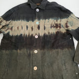 Paul Smith タイダイ染め リネンシャツ 260TD サイズM 長袖シャツ カーキ メンズ ポール・スミス【中古】5-0411M♪