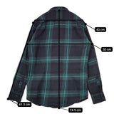 Paul Smith BLACK WATCH RUFFLE SHIRT フリル 定価33000円 386SR チェック 長袖シャツ グリーン ネイビー メンズ ポール・スミス【中古】5-1009T∞
