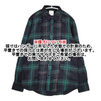 Paul Smith BLACK WATCH RUFFLE SHIRT フリル 定価33000円 386SR チェック 長袖シャツ グリーン ネイビー メンズ ポール・スミス【中古】5-1009T∞