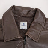 R.NEWBOLD LEATHER RIDERS JK/SINGLE 定52800円 羊革 シープスキン ライダースジャケット ブラウン メンズ アールニューボールド【中古】5-0920T♪