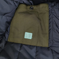Paul Smith/RED EAR WOOD GRAINED JACQUARED BOMBER JACKET レオパード 羊革ブルゾン ネイビー メンズ ポールスミス/レッドイヤー【中古】5-0920T♪