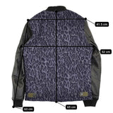 Paul Smith/RED EAR WOOD GRAINED JACQUARED BOMBER JACKET レオパード 羊革ブルゾン ネイビー メンズ ポールスミス/レッドイヤー【中古】5-0920T♪