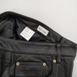 Paul Smith LEATHER PANTS レザー 牛革 革パン 定価72600円 パンツ ブラック メンズ ポール・スミス【中古】5-1009T∞