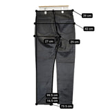 Paul Smith LEATHER PANTS レザー 牛革 革パン 定価72600円 パンツ ブラック メンズ ポール・スミス【中古】5-1009T∞