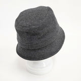 PAUL SMITH COLLECTION 裏地付き 234457 日本製 ウールカシミヤ 帽子 ハット チャコールグレー メンズ ポールスミスコレクション【中古】5-1125T◎