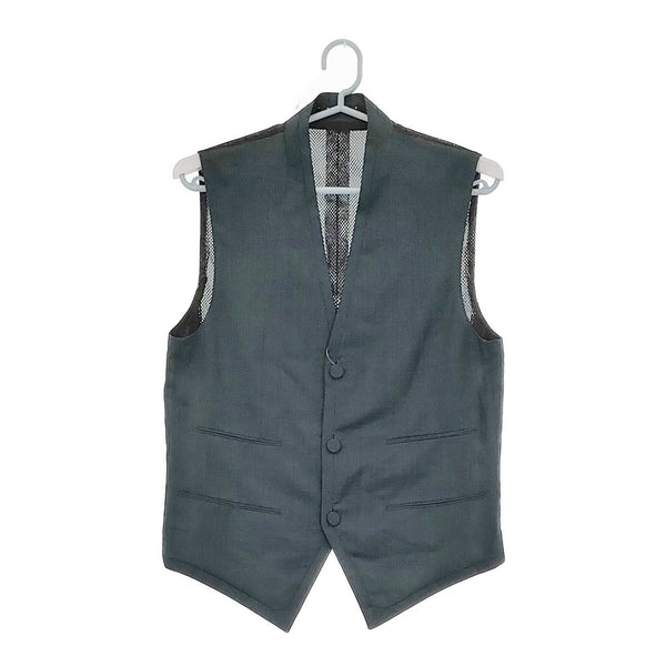 Paul Smith ジレ メッシュベスト サイズM 133212 582M グレンチェック ベスト グリーン メンズ ポール・スミス【中古】5-0422M♪