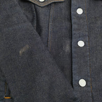 Paul Smith JEANS ブランケット付き 裏起毛 Gジャン 252314 821H M デニムジャケット ネイビー メンズ ポールスミスジーンズ【中古】5-0920T♪