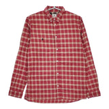 R.NEWBOLD コットン ボタンダウン BD チェック サイズM 長袖シャツ レッド メンズ アールニューボールド【中古】5-0422M♪