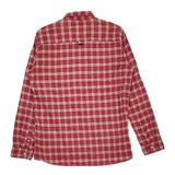 R.NEWBOLD コットン ボタンダウン BD チェック サイズM 長袖シャツ レッド メンズ アールニューボールド【中古】5-0422M♪