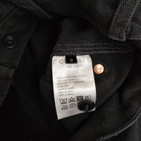 COMOLI ダック ペインターパンツ ダブルニー V01-03021 サイズ2 ワーク パンツ 22SS ブラック メンズ コモリ【中古】5-0415G♪