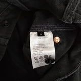 COMOLI ダック ペインターパンツ ダブルニー V01-03021 サイズ2 ワーク パンツ 22SS ブラック メンズ コモリ【中古】5-0415G♪