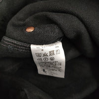 COMOLI ダック ペインターパンツ ダブルニー V01-03021 サイズ2 ワーク パンツ 22SS ブラック メンズ コモリ【中古】5-0415G♪