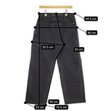 COMOLI ダック ペインターパンツ ダブルニー V01-03021 サイズ2 ワーク パンツ 22SS ブラック メンズ コモリ【中古】5-0415G♪