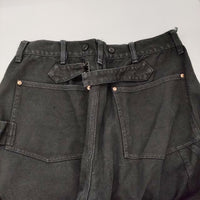 COMOLI ダック ペインターパンツ ダブルニー V01-03021 サイズ2 ワーク パンツ 22SS ブラック メンズ コモリ【中古】5-0415G♪