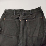 COMOLI ダック ペインターパンツ ダブルニー V01-03021 サイズ2 ワーク パンツ 22SS ブラック メンズ コモリ【中古】5-0415G♪
