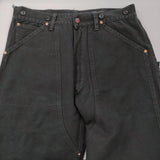 COMOLI ダック ペインターパンツ ダブルニー V01-03021 サイズ2 ワーク パンツ 22SS ブラック メンズ コモリ【中古】5-0415G♪