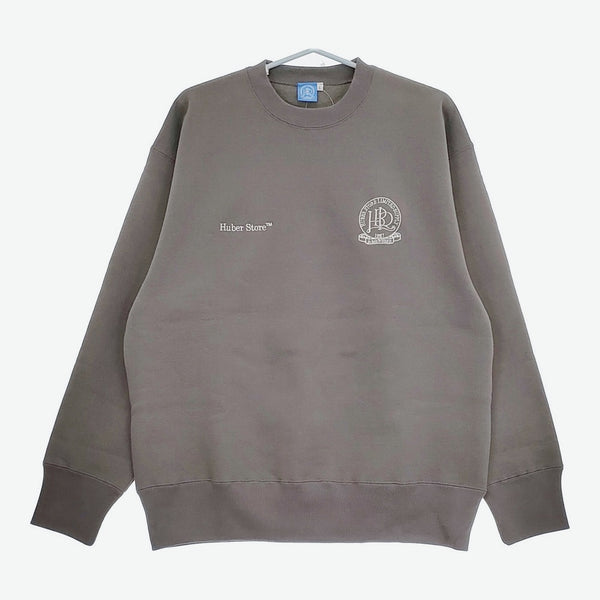 Huber Store フーバーストア original Emblem sweat crewneck サイズL 裏起毛 スウェット グレー メンズ【中古】5-0415T♪