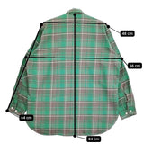Unlikely アンライクリー Elbow Patch Flannel Work Shirts 定価48400円 U23F-11-0002 L 長袖シャツ 23AW グリーン グレー メンズ【中古】5-0415M♪
