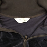 ANCELLM VELOUR SWITCHING JACKET 定価35200円 anc-ct70 ベロア 切替 トラック ジャケット ネイビー ブラック メンズ アンセルム【中古】5-1009T∞