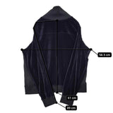 ANCELLM VELOUR SWITCHING JACKET 定価35200円 anc-ct70 ベロア 切替 トラック ジャケット ネイビー ブラック メンズ アンセルム【中古】5-1009T∞