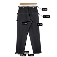 saby POLY WORK PANTS 21ss-031809 1 S ポリエステルワーク パンツ ブラック メンズ サバイ【中古】5-0705G∞