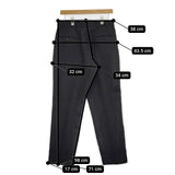 saby POLY WORK PANTS 21ss-031809 1 S ポリエステルワーク パンツ ブラック メンズ サバイ【中古】5-0705G∞