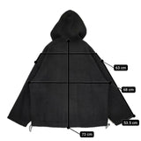 Blanc YM ウールコットン 日本製 Monster zip parka モンスタージップパーカー ブルゾン ブラック メンズ ブランワイエム【中古】5-0821T∞