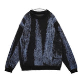 YOKE 新品 JACQUARD MOHAIR SWEATER 定価46200円 YK24FW0815S 2 セーター ニット 24AW ブルー メンズ ヨーク【中古】5-0821T∞
