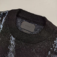 YOKE 新品 JACQUARD MOHAIR SWEATER 定価46200円 YK24FW0815S 3 セーター ニット 24AW ブルー メンズ ヨーク【中古】5-0821T∞