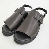 foot the coacher 新品 OPEN TOE SANDALS GLOXI CUT MEDIUM SOLE 7 1/2 定価41800円 サンダル 黒 メンズ フットザコーチャー【中古】5-0415S♪