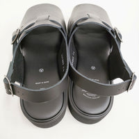 foot the coacher 新品 OPEN TOE SANDALS GLOXI CUT MEDIUM SOLE 7 1/2 定価41800円 サンダル 黒 メンズ フットザコーチャー【中古】5-0415S♪